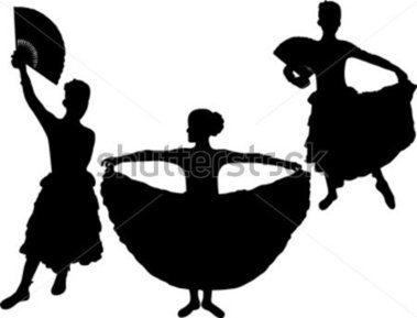     Browse   Sports   Recreation   Silhouette Of A Spanish Flamenco Dancer