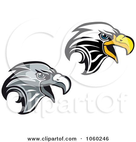 Clip Art Illustration Of A Digital Collage Of Eagle Head Logos 4 Jpg