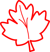 Maple Leaf Outline Clip Art