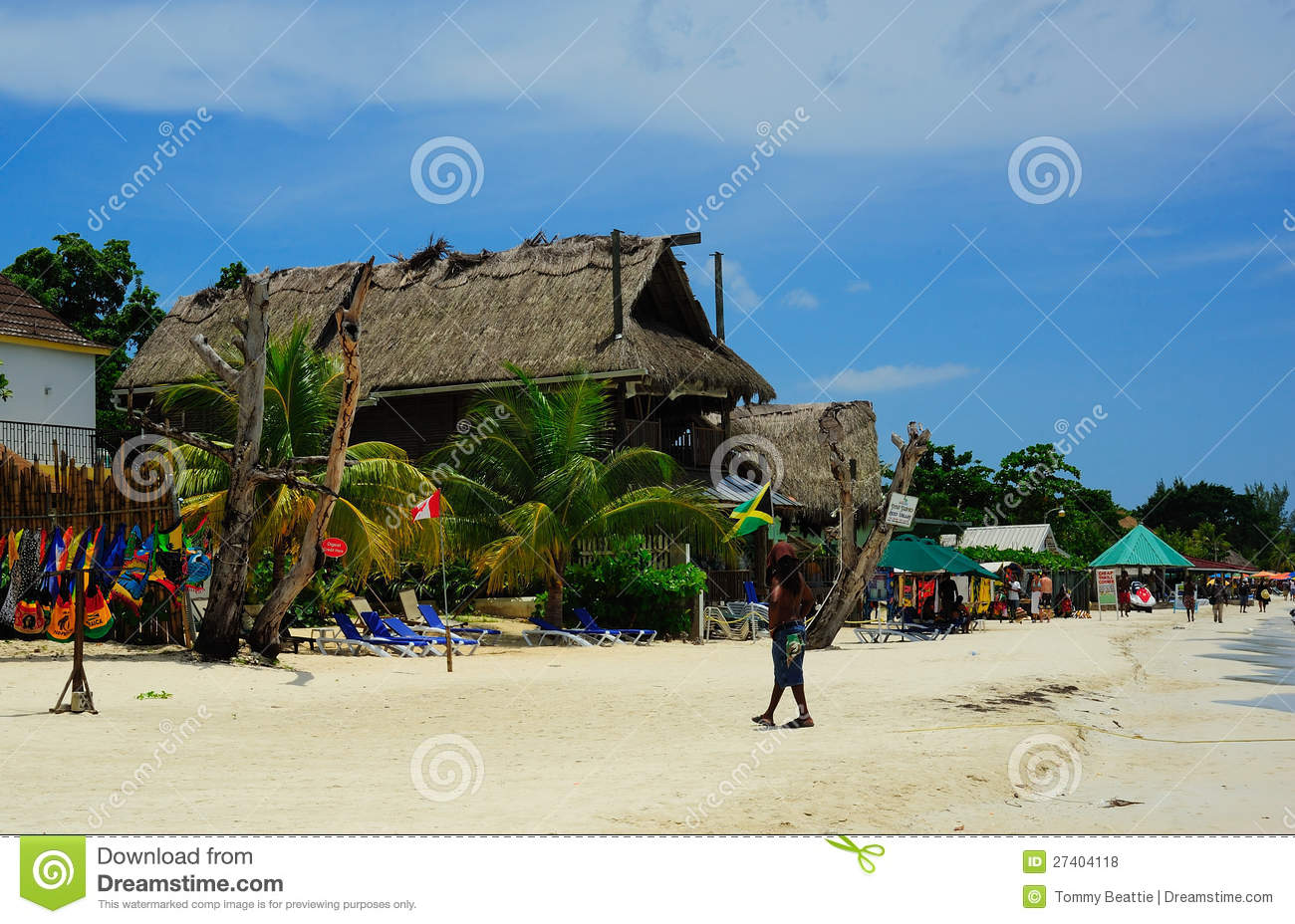 Negril Beach Jamaica Editorial Stock Photo   Image  27404118