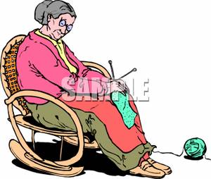Old Woman Knitting Clipart   Cliparthut   Free Clipart
