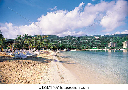 Picture   Ocho Rios Turtle Beach Jamaica Caribbean  Fotosearch