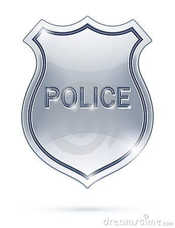 Police Badge Vector Illustration On White Background Eps10