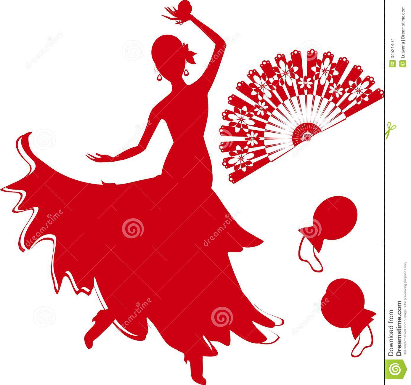 Silhouette Of Flamenco Dancer Royalty Free Stock Photography   Image    