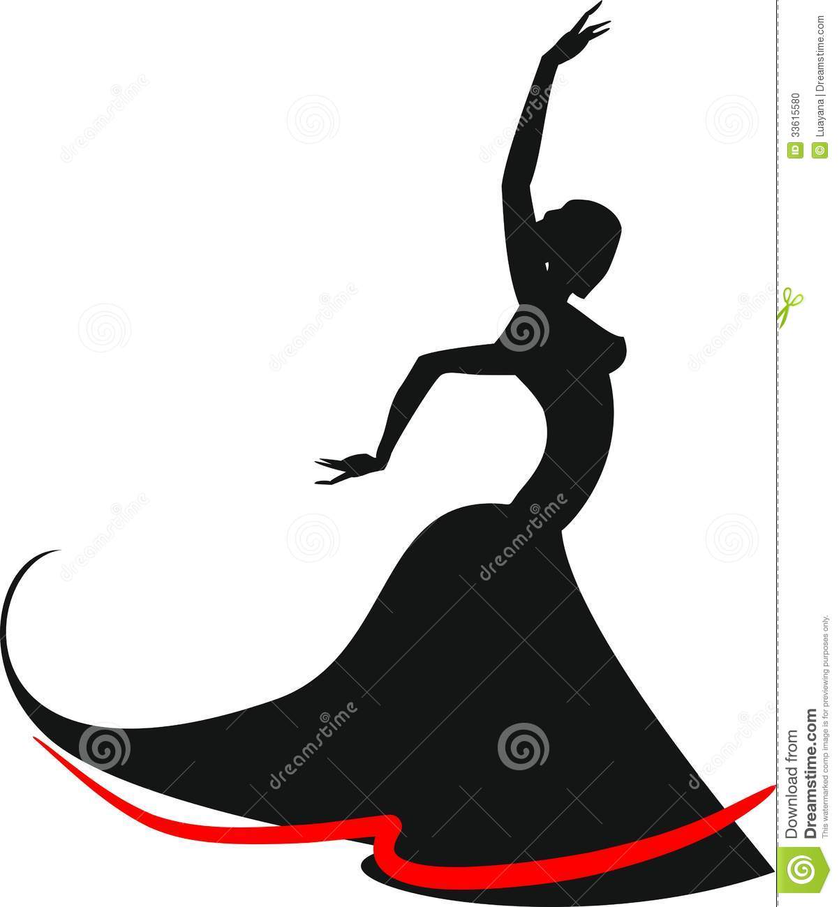 Stock Photo  Silhouette Of Flamenco Dancer