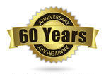 6060th60th Anniversary60th Birthdayanniversarybackgroundbadge    