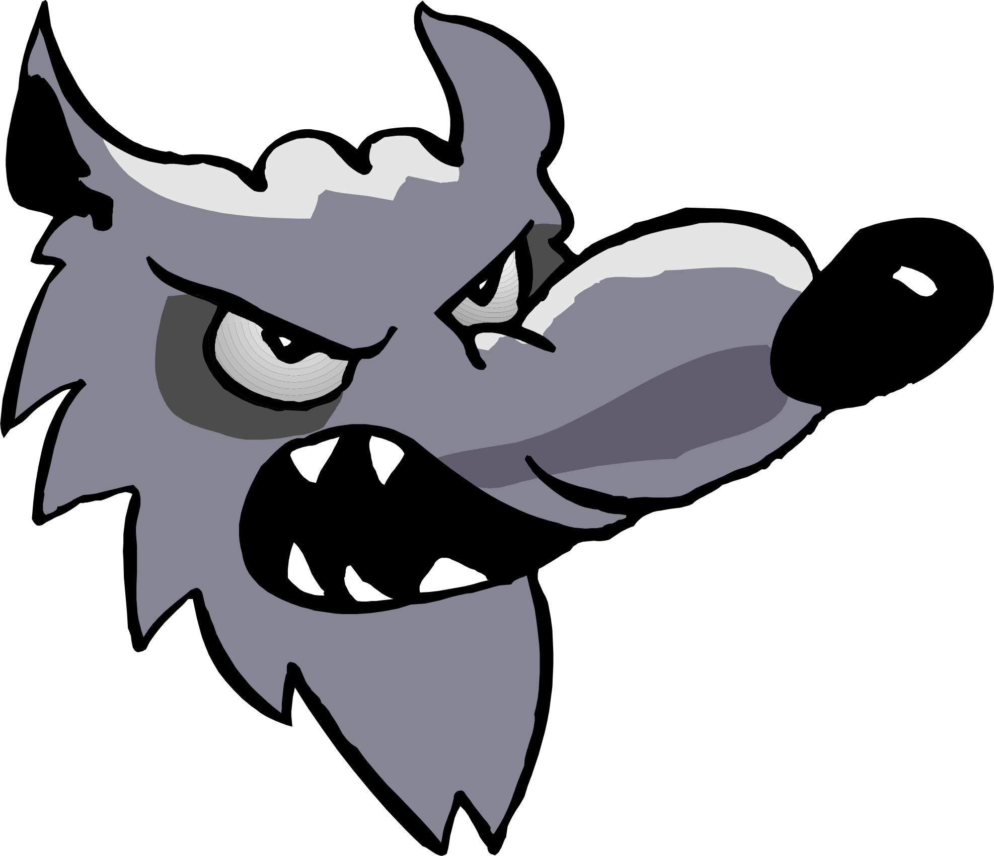 Angry Wolf Head Clipart   Cliparthut   Free Clipart