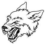 Angry Wolf Vector Image   Clipart Me