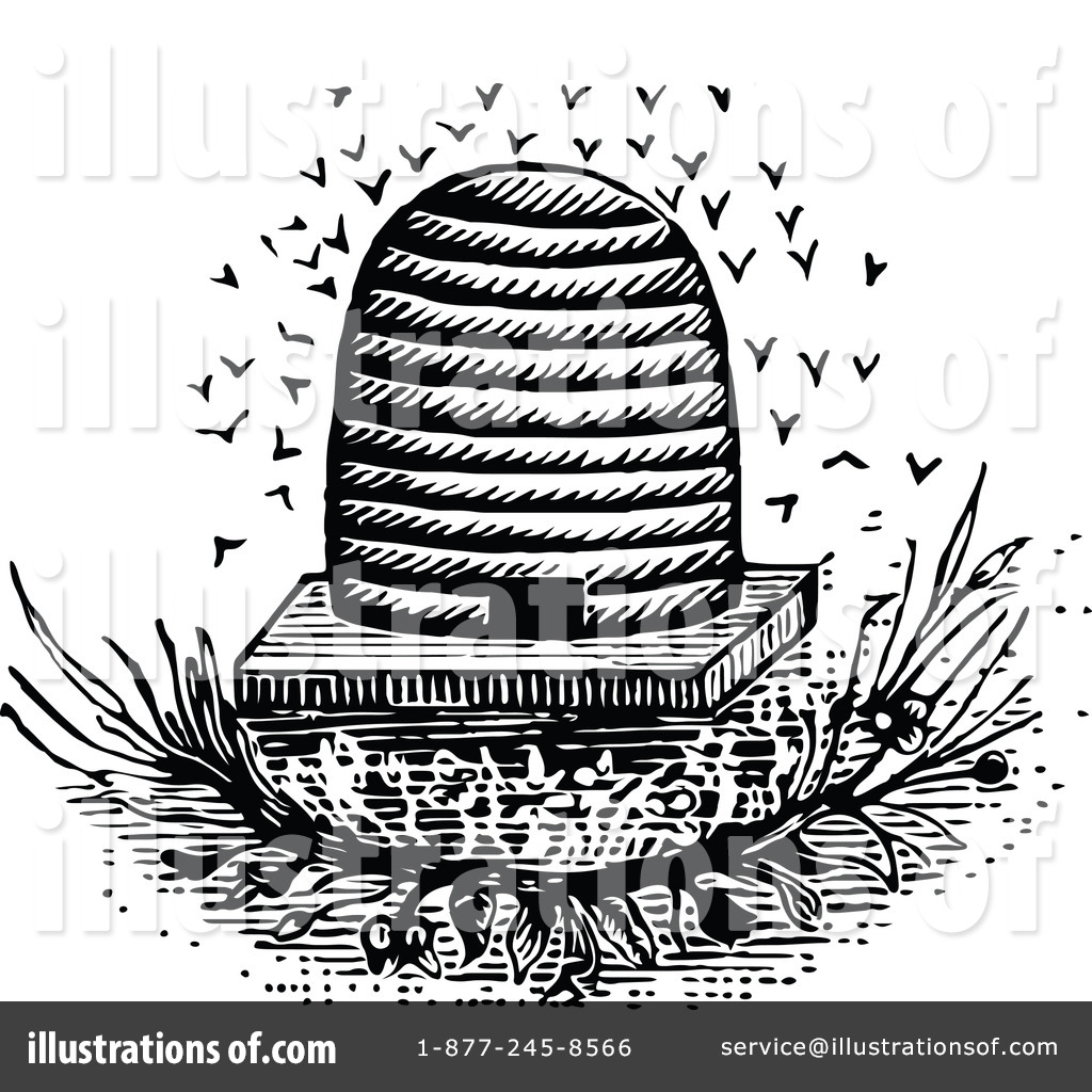 Bee Hive Clipart  1119683 By Prawny Vintage   Royalty Free  Rf  Stock