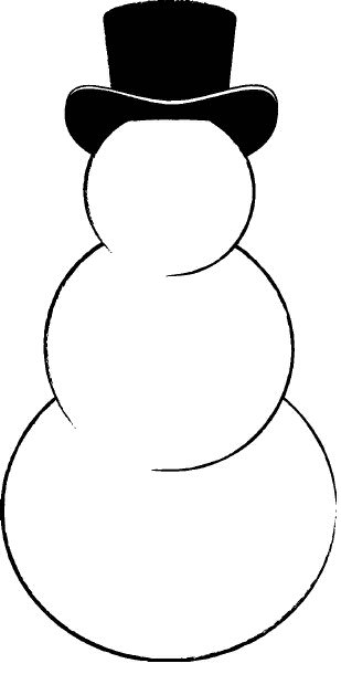 Blank Snowman Template 273 X 320 11 Kb Jpeg Blank Snowman Template