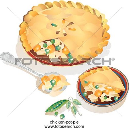 Chicken Pot Pie Chicken Pot Pie Foodshapes Illustrations Photograph