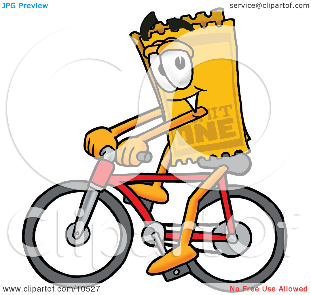 Clipart Picture Of A Yellow Admission Ticket Mascot Cartoon Character