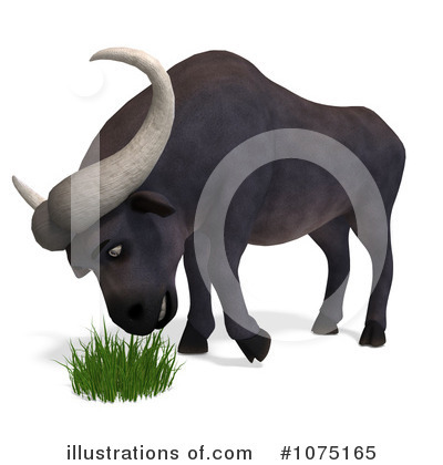 Com 1075165 Royalty Free Water Buffalo Clipart Illustration