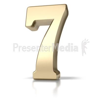 Gold Seven   Signs And Symbols   Great Clipart For Presentations   Www