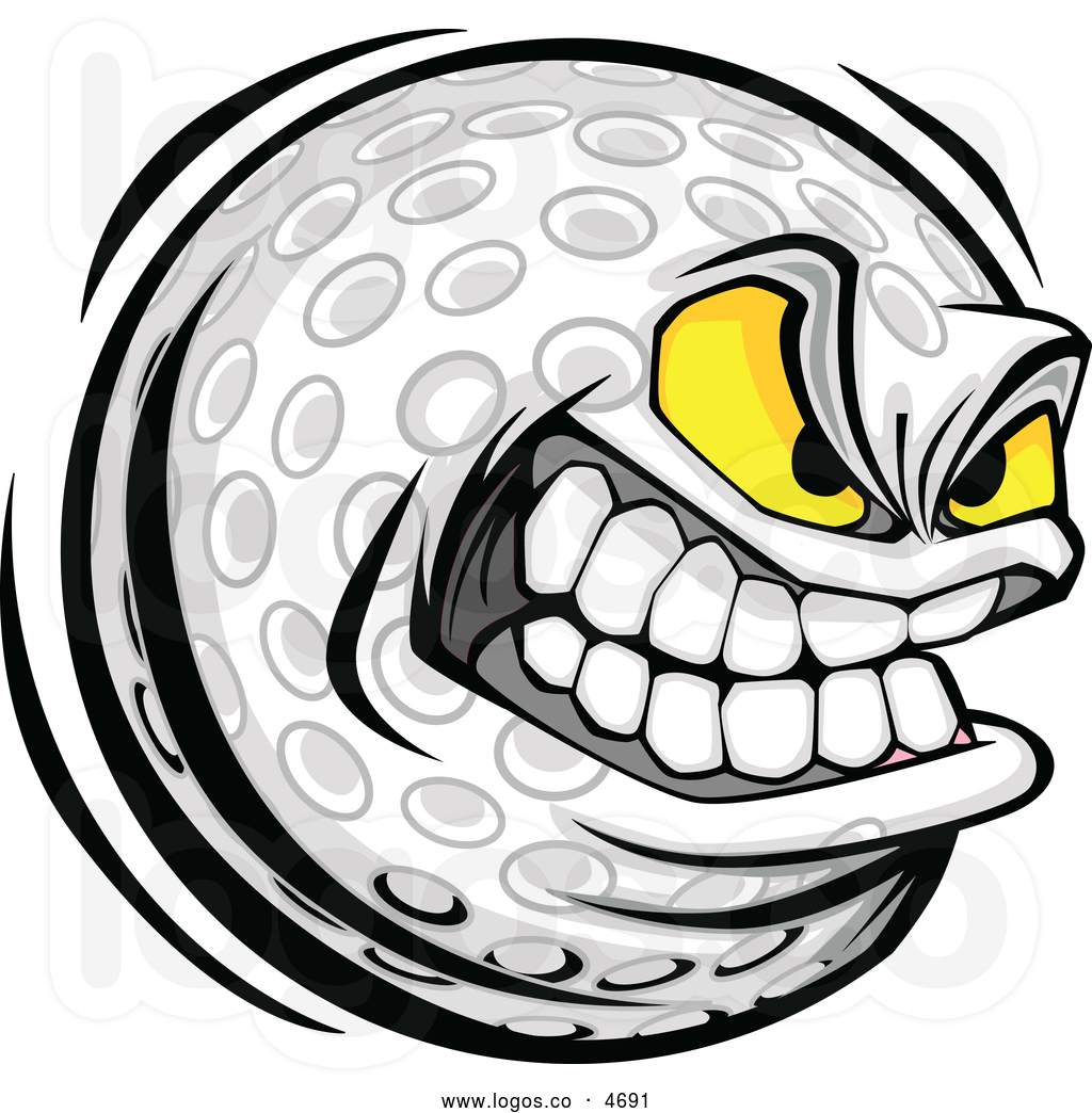 Golf Ball Clip Art Free Royalty Free Clip Art Vector Logo Of A Fierce    