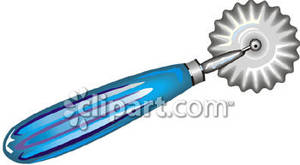 Pie Crust Edge Cutter Royalty Free Clipart Picture