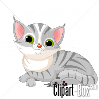 Related Cute Grey Kitten Cliparts