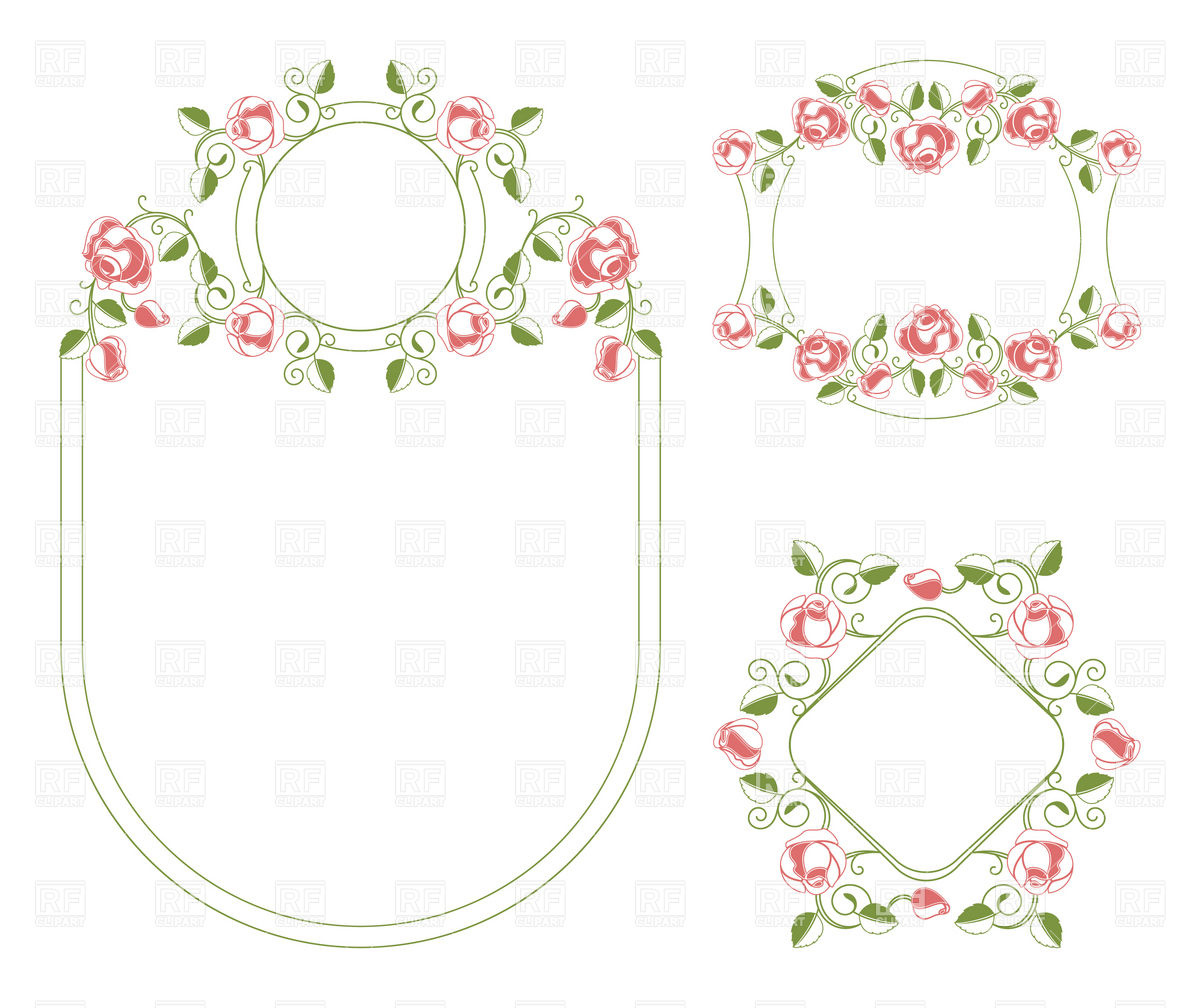 Romantic Floral Wedding Frames 18725 Borders And Frames Download