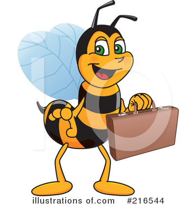 Royalty Free  Rf  Worker Bee Character Clipart Illustration  216544 By