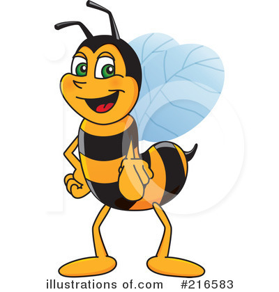 Royalty Free  Rf  Worker Bee Character Clipart Illustration  216583 By