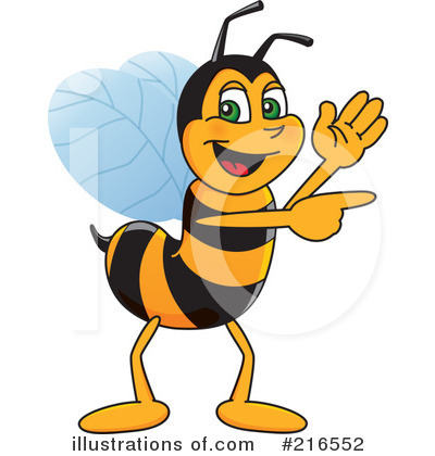 Royalty Free  Rf  Worker Bee Character Clipart Illustration By
