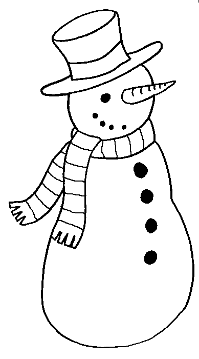 Snowman Outline 6k  Reduced To Less Than Half Size   Full Image 389 X