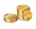 Stacks Of Gold Coins Vector Stacks Of Gold Coins Vector