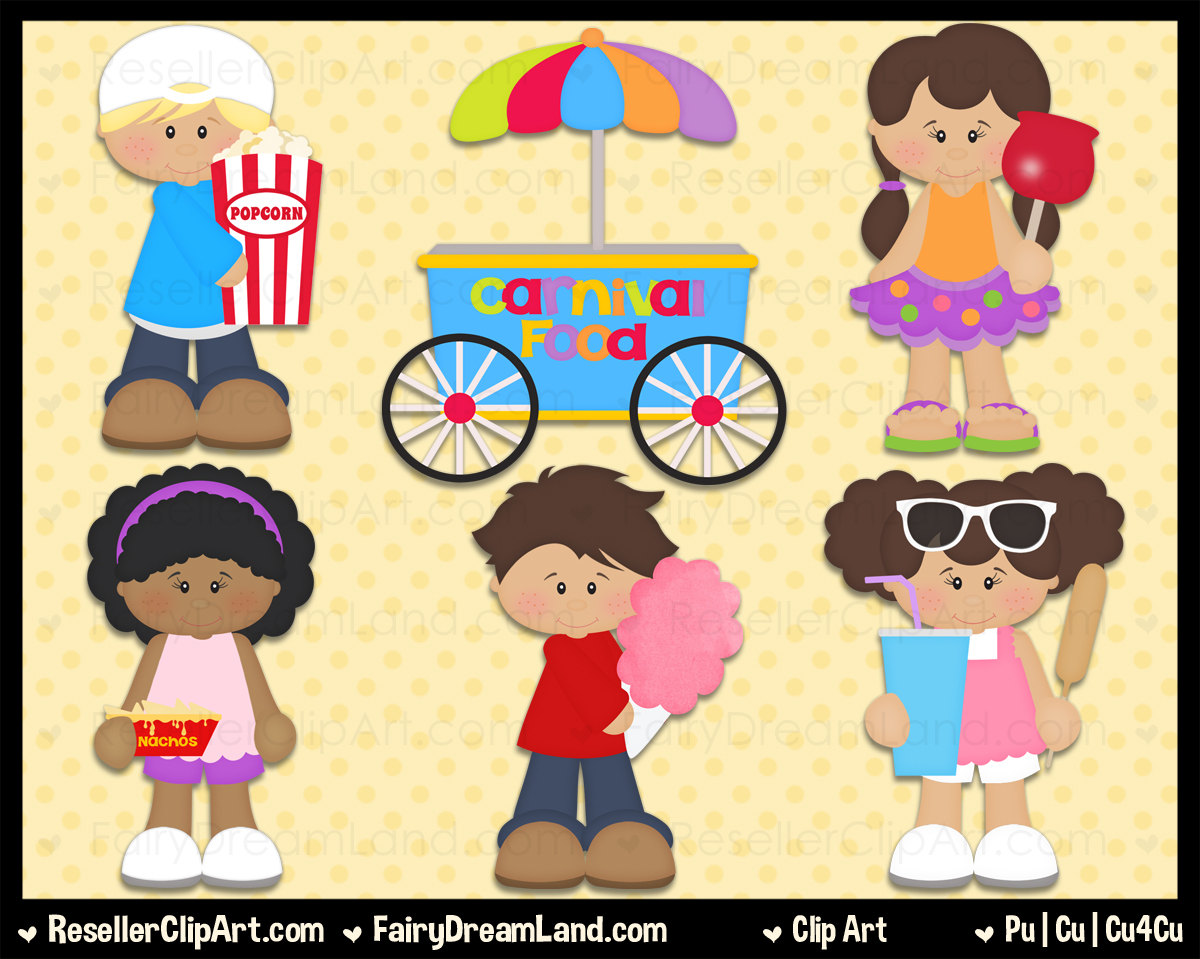 Ticket To Ride Amusement Park Clip Art   Commercial Use Graphic