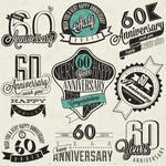 Vintage Style 60th Anniversary Collection Sixty Anniversary Design In    
