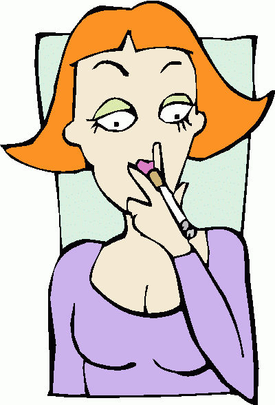 Woman Smoking 1 Clipart   Woman Smoking 1 Clip Art
