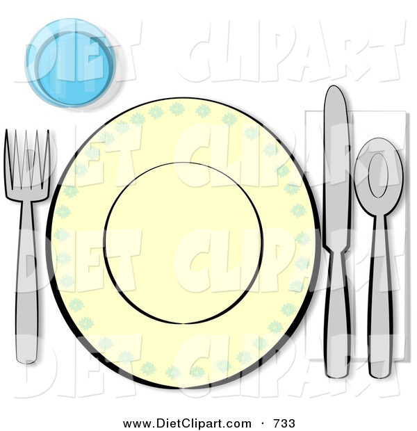 Art Of An Informal Complete Place Setting For One At A Dinner Table