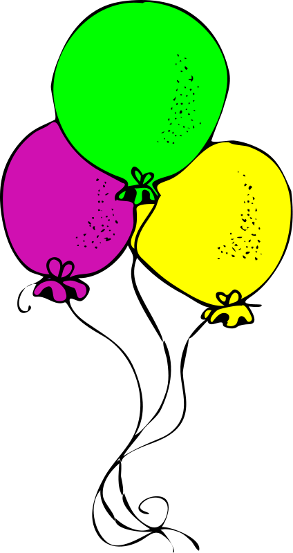 Balloon Birthday Clipart Png 57 88 Kb Party Balloons Birthday Clipart