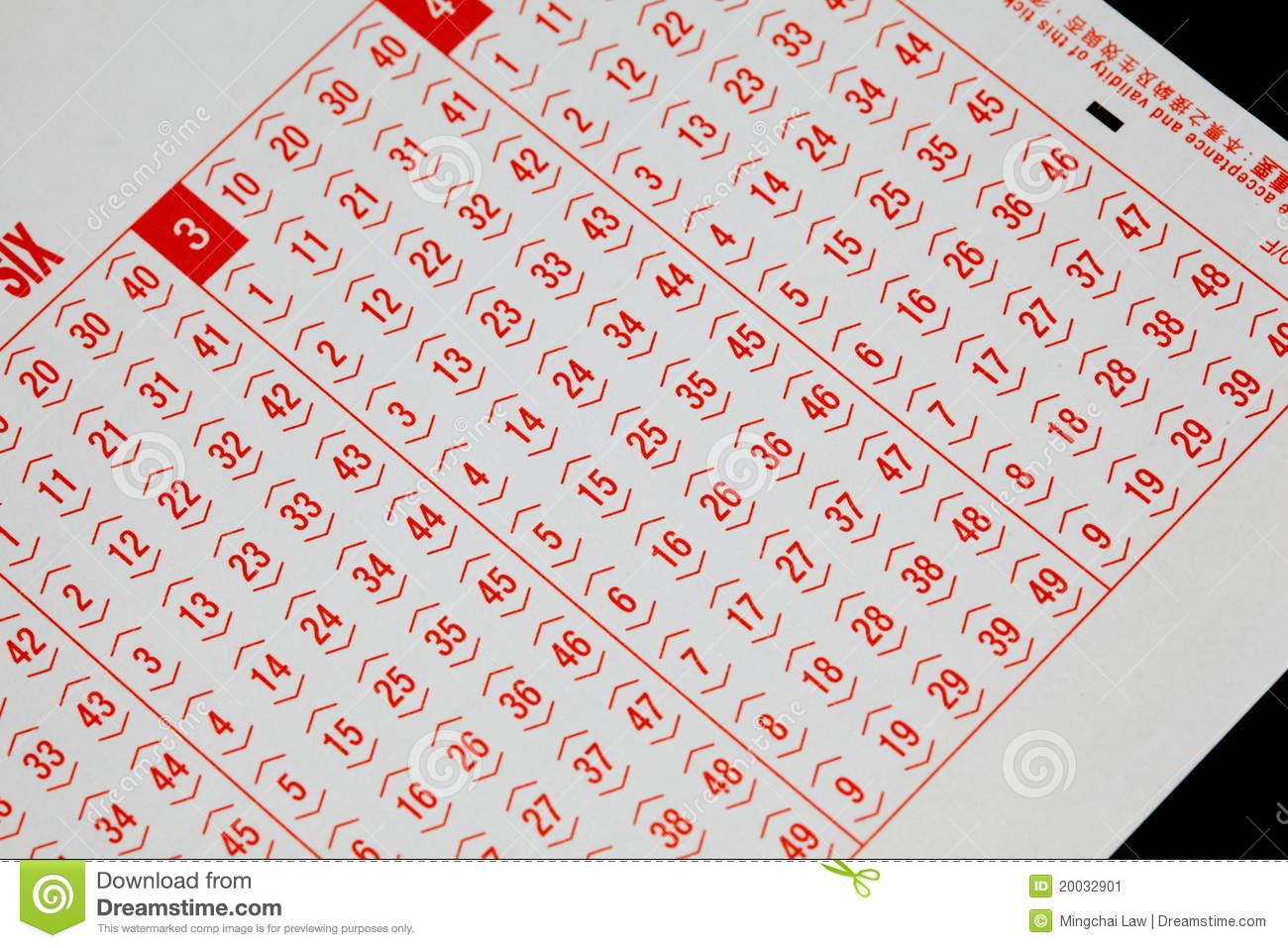 Blank Lottery Stock Image   Image  20032901