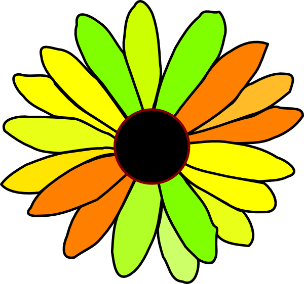 Dahlia Flower Outline Clipart   Free Clip Art Images