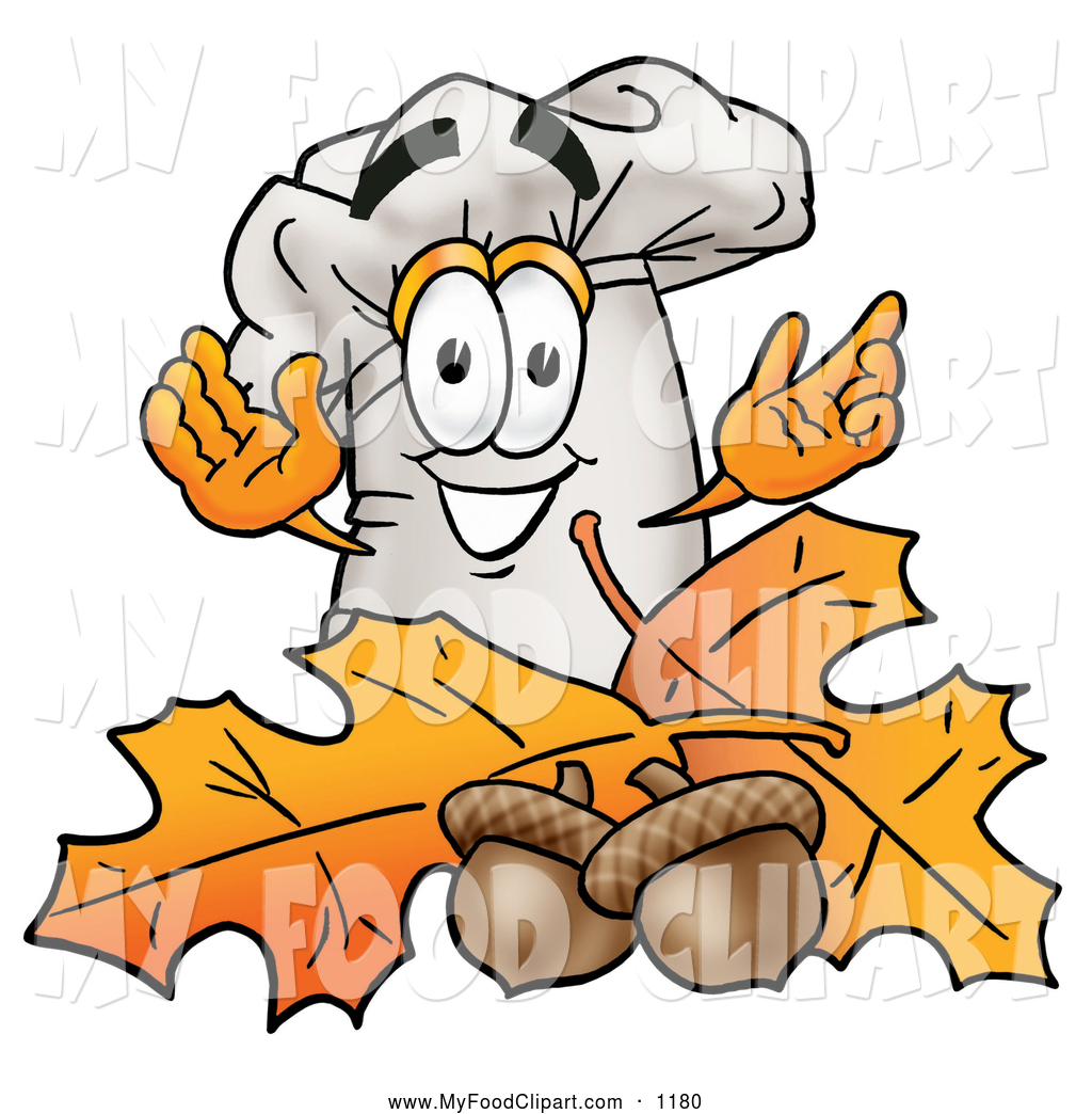 Food Clip Art Of A Grinning Chefs Hat Mascot Cartoon Character With    