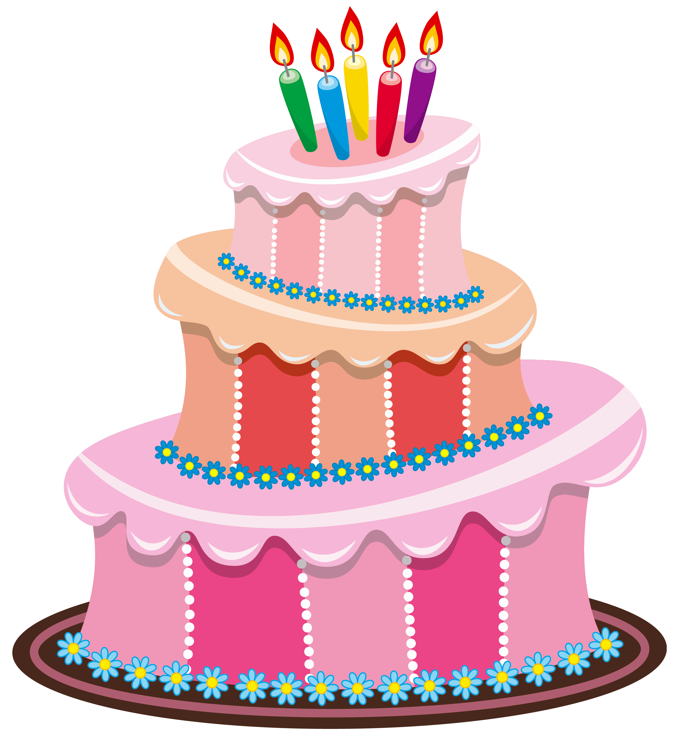 Pink Birthday Cake Png Clipart   Cliparts Co