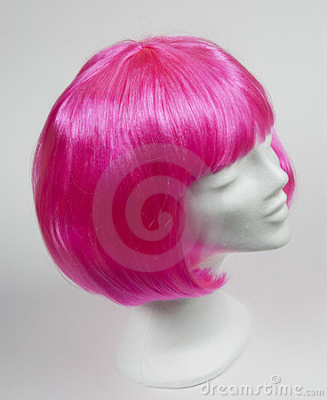 Pink Wig Royalty Free Stock Image