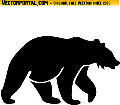 Standing Bear Silhouette   Clipart Panda   Free Clipart Images