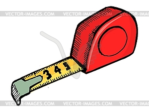 Tape Measure   Vector Clipart