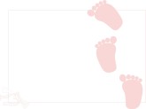 Baby Girl Footprint Clipart