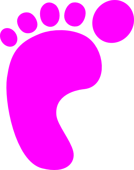 Baby Girl Footprint Clipart   Cliparts Co