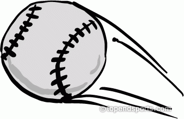 Baseball Clipart Flying Baseball