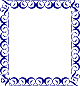 Blue Frame Clip Art At Clker Com   Vector Clip Art Online Royalty    
