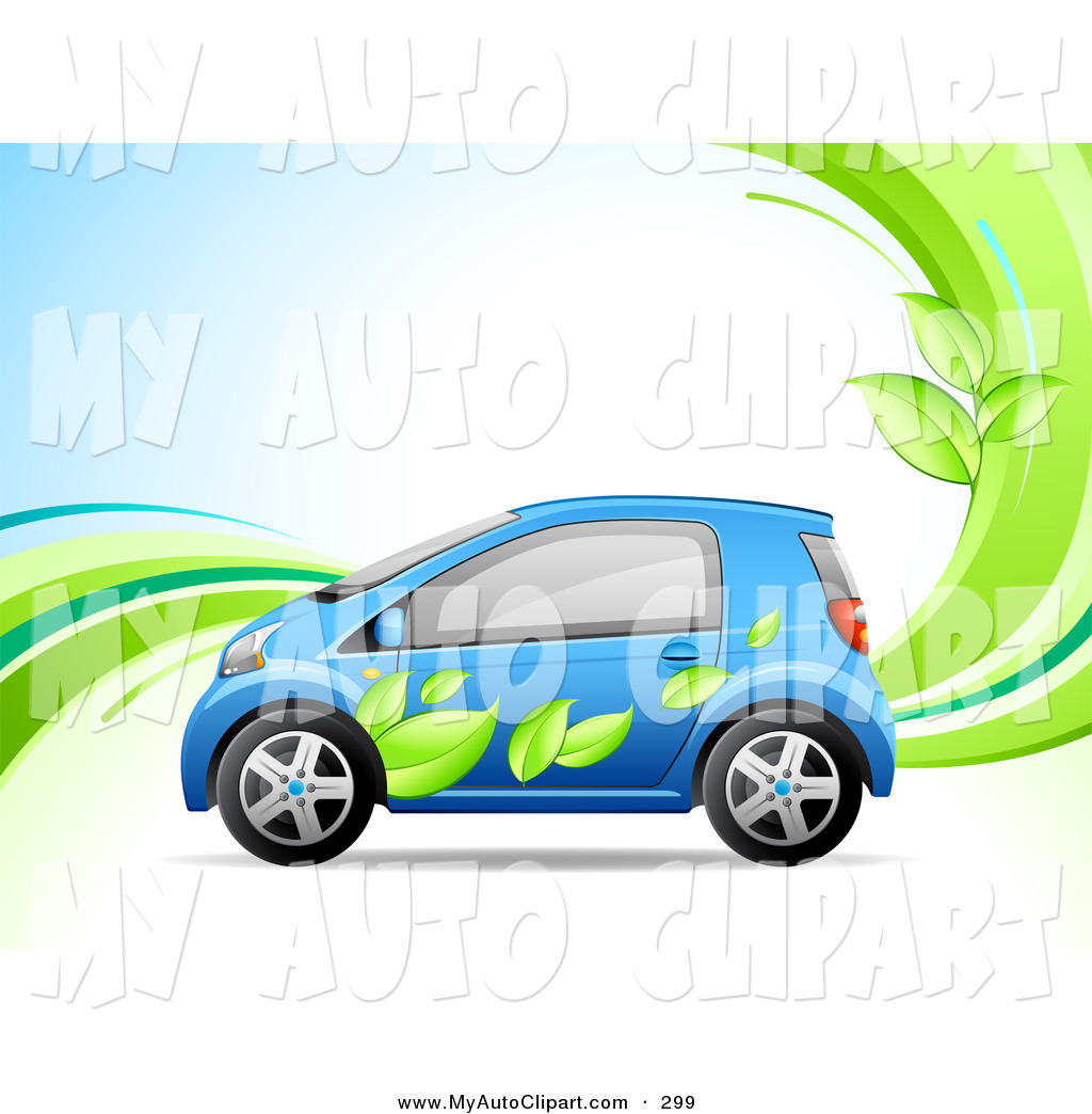 Car And Leaves Clip Art