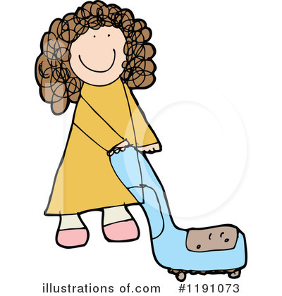 Clip Art Of Mom Cleaning Clipart