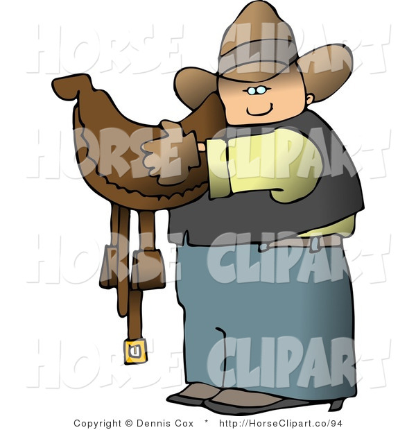 Cowboy Horse Saddle Clip Art