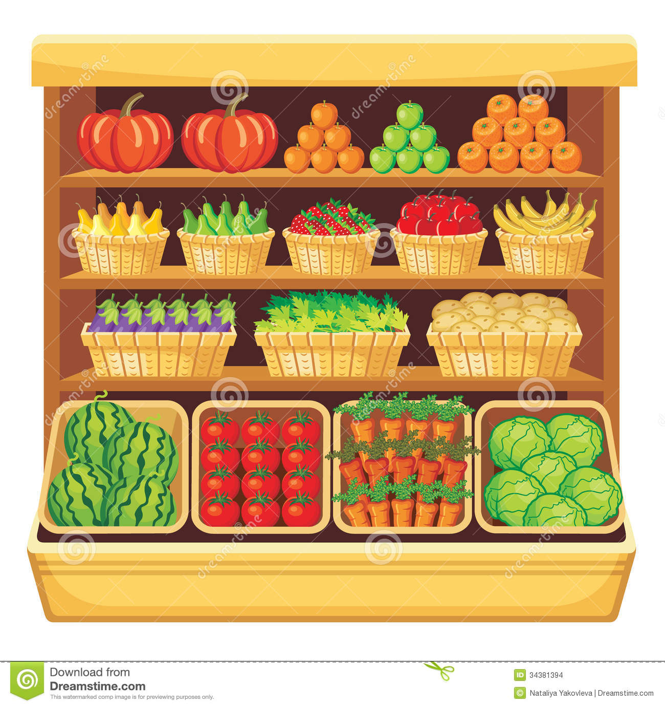 Displaying 18  Images For   Grocery Store Shelf Clipart   
