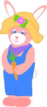 Farmer Rabbit Clip Art Bunny And Bonnet Clip Art Farmer