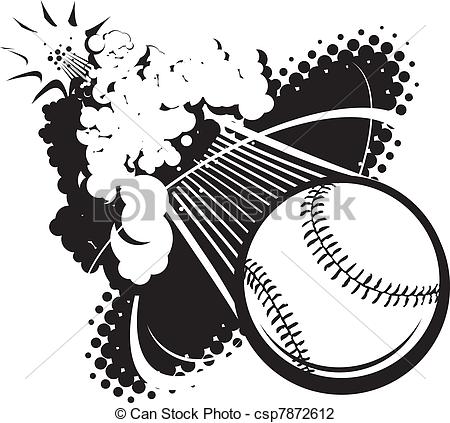 Flying Baseball Breaking The Sound    Csp7872612   Search Clipart