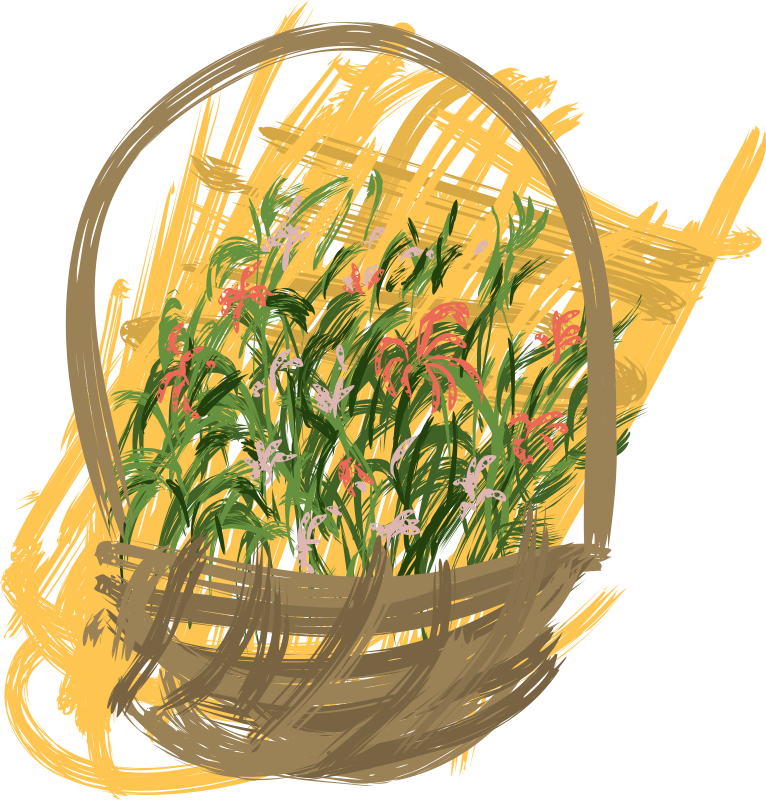 Free Flower Basket Clip Art